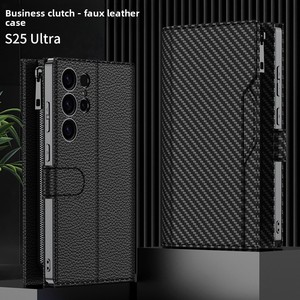 Étui portefeuille grande capacité pour téléphone, porte-cartes de visite, pochette à main, étui de téléphone avec cordon, compatible S25Ultra/S24U/S23U - Product Image 3