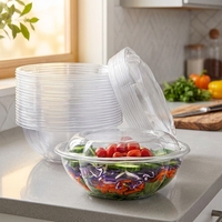 263 Boîtes d'emballage rondes en plastique PET jetables HUAYI de 3 mm d'épaisseur avec couvercle pour fruits, desserts et biscuits – Vente en gros usine