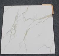 Carreaux de sol et de mur en céramique imitation marbre blanc, vente chaude