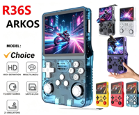 Console de jeu rétro R36S, écran 3,5 pouces, système Linux open-source, console de jeu portable avec 128 Go de mémoire