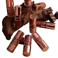 Gloss à lèvres végétalien personnalisé, longue tenue et repulpant, liquide minéral, marque privée, vente en gros, tube, brillant, pailleté