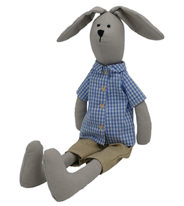 <span class=keywords><strong>Animal</strong></span> de salto suave de estilo escandinavo, juguete de conejo de lino - Product Image 5