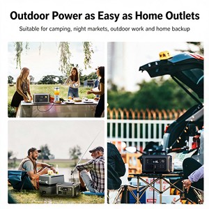 Estación de energía portátil ALLPOWERS R600, 600W de potencia nominal, 1200W de pico, batería LFP de 299Wh, UPS, fuente de alimentación de emergencia para acampar al aire libre - Product Image 4