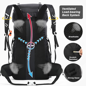 Sac à dos de randonnée de grande capacité, durable, de bonne qualité, pour les voyages en plein air, le camping - Product Image 6