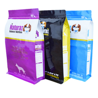 LT Emballage debout refermable 100g 250g 500g 1kg Pochettes en aluminium à fermeture éclair Pe Nourriture pour chiens Bopp Sacs en plastique à fond plat