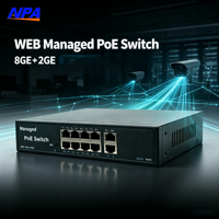 Switch PoE Gigabit géré 4/8 ports, 2 Uplinks, 120W IEEE802.3af/at, avec QoS pour caméra IP, point d'accès Wi-Fi, réseau Ethernet - AP-3328GE