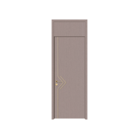 Vente directe d'usine, portes en plastique bois WPC imperméables au design moderne pour appartement, chambre, villa