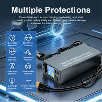 Chargeur de batterie au lithium AC/DC 42-92,4V, tension réglable, courant réglable 2-20A, chargeur rapide intelligent pour véhicules électriques