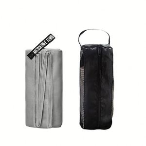 Serviette de voyage en microfibre, douce, légère, à séchage rapide, super absorbante, compacte, pour le sport, la plage - Product Image 1