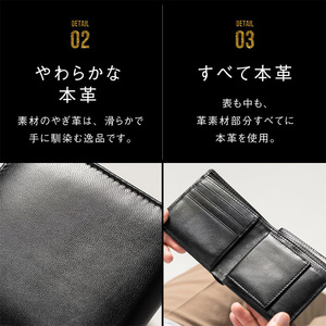 Japanese Style Top Grain Cowhide <b>Wallet</b> Men's RFID Anti Theft Multi Card Slot Everyday Use <b>Brown</b> Color Solid Pattern - Product Image 3