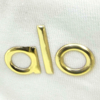 Etiquetas Termoadhesivas para Ropa al por Mayor, Logotipos 3D, Pegatinas con Nombre de Marca, Parches de Transferencia de Calor de Silicona TPU en Oro y Plata Personalizados para Gorras