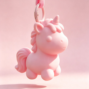 Pink <b>Unicorn</b> Keychain Plush Toy For Girls Age 8 To 13 Years 0 To 10 Cm Plastic Pendant <b>Backpack</b> Charm - Product Image 1