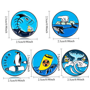 保护海洋动物 - 防污染胸针、环保主题胸针、日常多功能背包配件 - Product Image 4