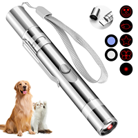 Vente en gros d'usine : Jouet d'entraînement pour chat et chien, écologique, avec lumière LED, baguette laser interactive USB pour animaux de compagnie, en métal