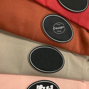 Sweat à capuche brodé en relief pour hommes de haute qualité 310Gsm 100% coton polaire tissu imprimé épaule tombante lâche - Product Image 6