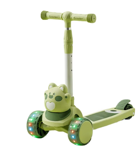 Trottinette enfant pliable à hauteur réglable avec lumières LED, mini trottinette <span class=keywords><strong>pour</strong></span> filles - Product Image 3