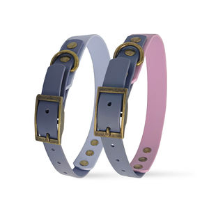 Collier de dressage pour animaux de compagnie réglable en PVC Durable étanche <span class=keywords><strong>Miniature</strong></span> petit <span class=keywords><strong>chien</strong></span> moyen fournitures personnalisé accessoire à motif solide - Product Image 2