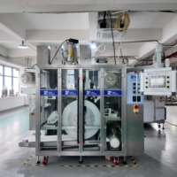 Machine automatique de fabrication de dosettes de lessive et de sachets pour lave-vaisselle en plastique, à deux et trois cavités, avec emballage et remplissage, aux dernières couleurs 2025