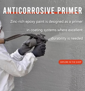 Nhiệm vụ nặng nề chống ăn mòn rustproof 2K công nghiệp Epoxy kẽm giàu phun sơn lót cho Cấu trúc thép kim loại ngoài trời - Product Image 4