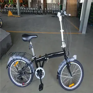 Bicicleta Plegable Hi Ten Acero 20 Pulgadas Precio Barato 7 Engranajes Aleación de Aluminio para Adultos Shimano Pedal de Plástico Plegable de 6 Velocidades