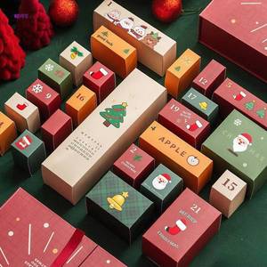 Giáng sinh đếm ngược lịch Hộp Quà Tặng mù chọc lỗ bất ngờ lễ hội nhỏ cây bán buôn - Product Image 3