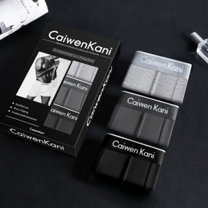 Offre Spéciale Coffret Cadeau Modal Stretch Doux Mince Respirant Confortable Sous Porter Hommes Haute Qualité Hommes Boxers Sous-Vêtements - Product Image 3
