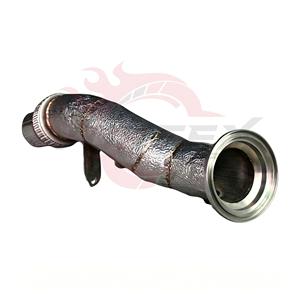 Kit de tuning Bolt-On pour tuyau d'échappement thermique avec enveloppe thermique Vortex Heat Shield SS304 Turbo Downpipe pour BMW M3 F80 M4 F82 F83 S55 3.0T BiTurbo - Product Image 2