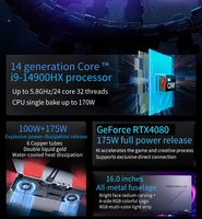 2025년 신형 오리지널 게이밍 노트북 16인치 I9-14900HX 24코어 32스레드 노트북 게이밍 RTX 4080 고사양 게이밍 노트북