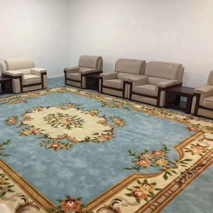 Tapis et moquettes tuftés à la main grande taille de qualité supérieure beau design moderne tapis rouge en laine de mouton de luxe HAIMA - Product Image 2