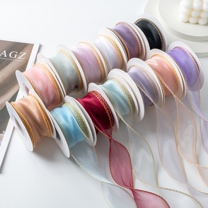 Wide Solid Tone Organza Spool Designed For <b>Large</b> <b>Gift</b> Basket Decor Cake <b>Box</b> Binding And Holiday Present Styling - Product Image 6