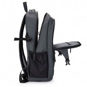 Mochila de Cuero para Portátil de Diseño Personalizado, Mochila Impermeable para Negocios, Escuela, Estudiantes, Viajes, Mochila para Mujer con Cargador USB - Product Image 3