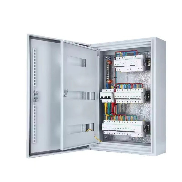 PLC Program Pump Control Meter Power Supply Distribution Box Metal Electric Panel Assembly Electrical Power Distribution Cabinet
