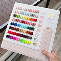 Ensemble de vernis à ongles en gel UV/LED de 64 couleurs, petite barre d'or, 15 ml avec nuancier pour utilisation en salon, art DIY, vernis à ongles en gel longue durée