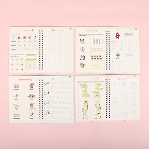 Cuaderno <span class=keywords><strong>de</strong></span> Práctica <span class=keywords><strong>de</strong></span> Escritura Reutilizable con Espiral para Niños, con Cubierta <span class=keywords><strong>de</strong></span> Papel para Uso Educativo - Product Image 2
