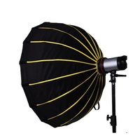 Triopo KL-105 105cm Boîte à lumière pliable argentée à verrouillage rapide, diffuseur de beauté, Speedbox, Softbox radar à pliage rapide avec monture Bowens