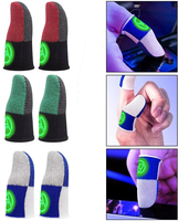 Fundas para Dedos de Juego Profesional: Fibra Plateada de 0.3mm, Ultrafinas, Anti-Sudor y Transpirables, para PUBG