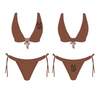 Jsn148c Badpak Verkoper Private Label Custom Logo Print Merk Bikini Set Vrouwen Badmode Ontwerp Badpak Bikini