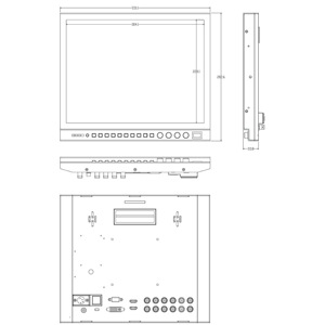 Moniteur de diffusion HD SEETEC P150-3HSD 15 "| 3G-SDI/HDMI/YPbPr | Logo personnalisé <span class=keywords><strong>direct</strong></span> d'usine OEM <span class=keywords><strong>en</strong></span> aluminium - Product Image 6