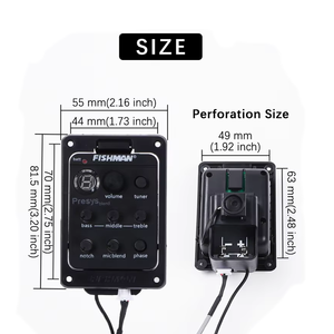 Fishman Presy Pha Trộn 301 Âm Pickup Preamp Piezo Mic Năm Ban Nhạc EQ Tuner Chất Lượng Cao Nhà Máy Trực Tiếp Bán Buôn - Product Image 3