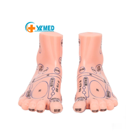 Modèle d'enseignement médical TCM, modèle de pied pour acupuncture, en PVC, modèle intelligent pour l'entraînement des infirmières en écoles de soins infirmiers, certifié CE/ISO