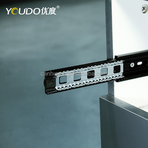 Youdo đồ nội thất 3-lần mở rộng đầy đủ phục hồi bóng mang trượt đẩy mở ngăn kéo trượt đường sắt cho tủ bếp tủ quần áo - Product Image 5