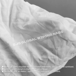 Trapos de Algodón, Paños de Limpieza 100% Algodón, Trapos de Algodón Blancos para Limpieza Industrial - Product Image 4