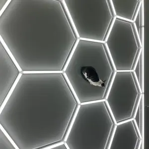 Коммерческий высококачественный косметический светильник уникальной формы шестиугольный светильник для парикмахерской станции