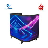 Panel LED Comercial Flexible para Mostrador de DJ, Pantalla LED para Mesa de Centro Comercial, Tamaño Personalizado