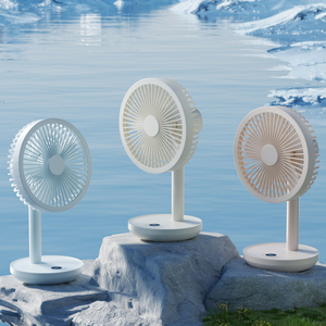 <span class=keywords><strong>Ventilador</strong></span> de Mesa Oscilante Inteligente Portátil, <span class=keywords><strong>Ventilador</strong></span> Recargable de 5 Velocidades, 4000 mAh, <span class=keywords><strong>Silencioso</strong></span>, con Ángulo Ajustable, para Oficina en Casa - Product Image 1