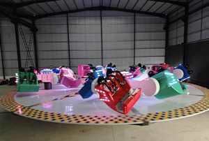 Manège Alibrother Crazy Break Dance pour parc d'attractions en plein air, 24 sièges, rotation de 12 m de hauteur, 120 degrés d'oscillation - Product Image 4