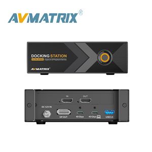 Station d'accueil HDMI 4K avec sortie en boucle - Station d'accueil 40 Gbps pour capture vidéo sans perte, OBS Studio, Windows/Linux - AVMATRIX TB-C12-4K - Product Image 1