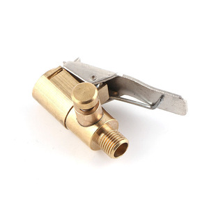 Adaptateur de valve de pneu plein en cuivre, type américain, sans chambre à air, à clipser, pour remplacement et réparation - Product Image 1