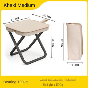 Outdoor Klapp hocker Tragbare Handtasche Angel tasche Camp Chair Warteschlangen Reiß verschluss tasche Camping Bleistifte tui Voll klappbarer Stuhl hocker - Product Image 4