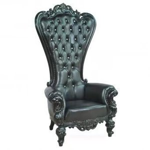 Chaise de trône de roi à dossier haut bon marché en gros à louer chaise de <span class=keywords><strong>mariage</strong></span> de luxe pour le marié et la mariée arrangement d'événement de <span class=keywords><strong>mariage</strong></span> - Product Image 4